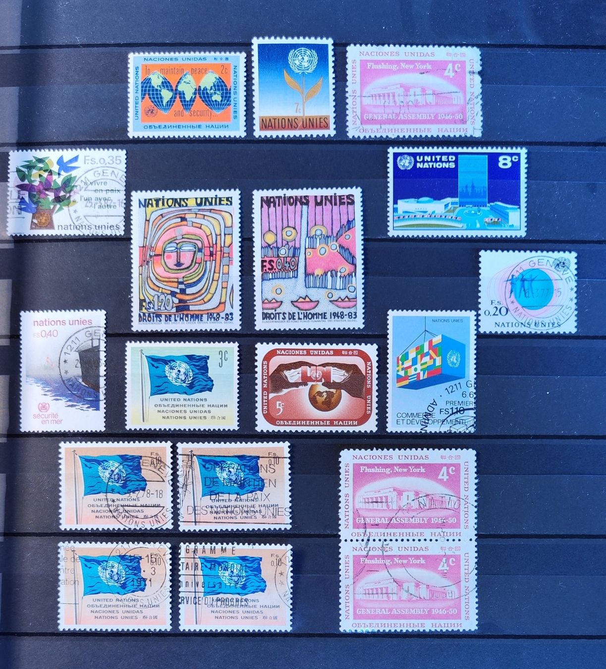Tutti i francobolli: United Nations Briefmarken – Usato da Lenzburg venduto da Dani_Lenzburg