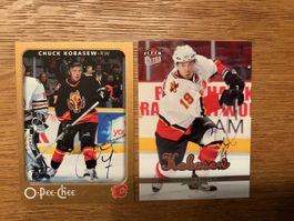 Chuck Kobasew SCB NHL Hockey Card signiert 