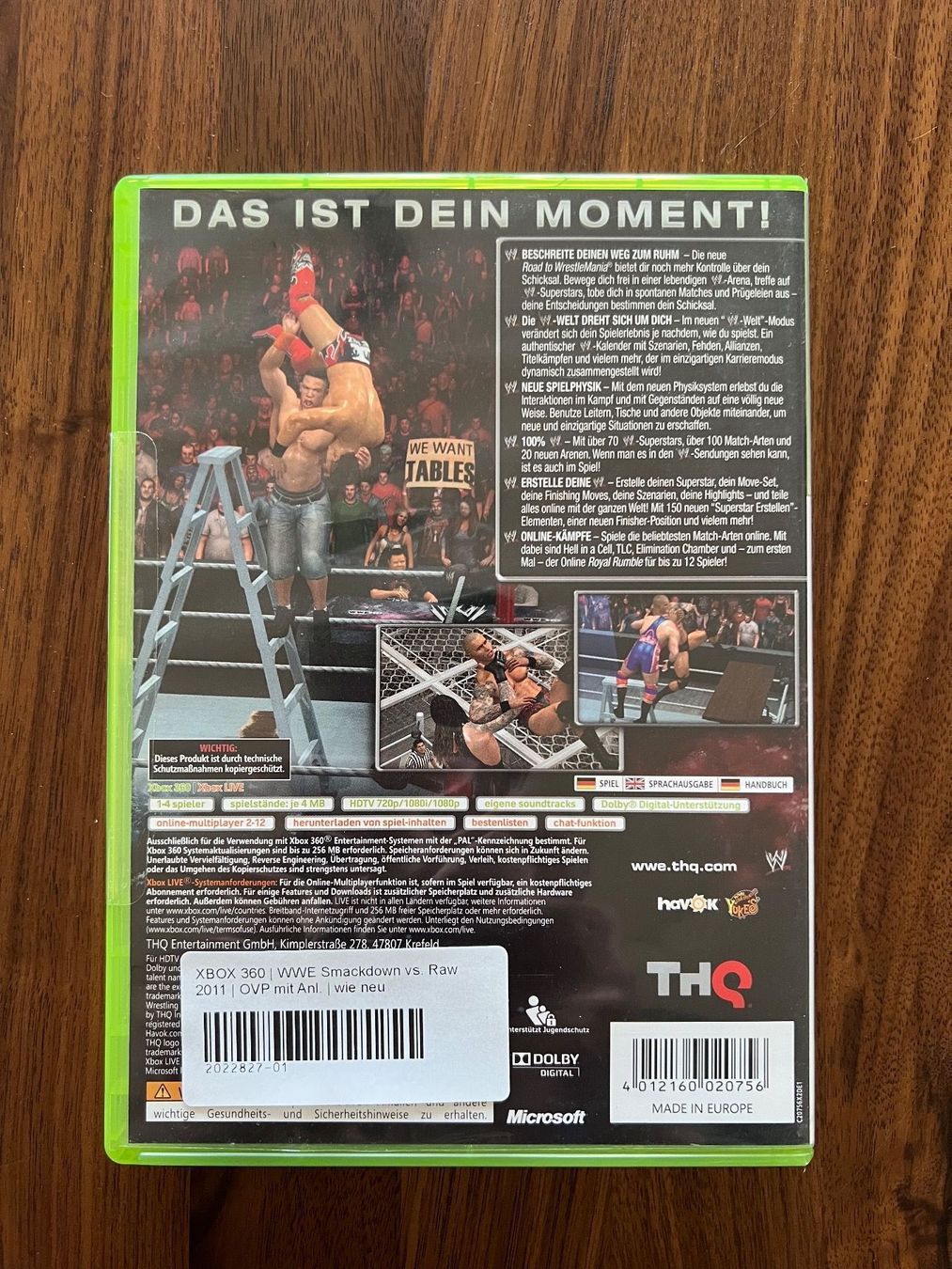 Spiele: WWE SmackDown vs. RAW 2011 Classics Xbox 360 – Gebraucht aus Dübendorf von CellarSeller 1