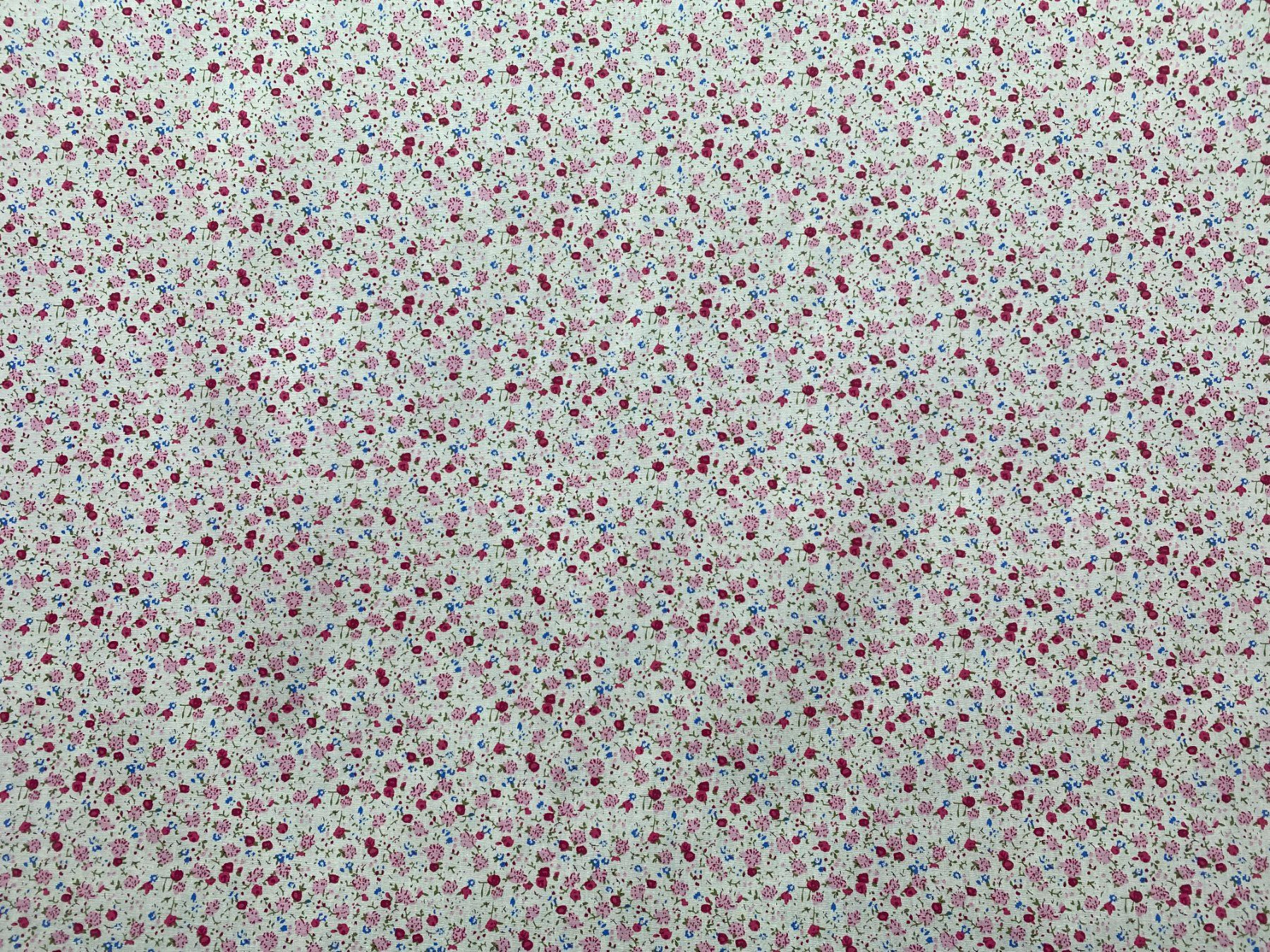 Stoffe: Tissu coton blanc imprimé fleurs – Neu und originalverpackt aus Préverenges von mam_629h