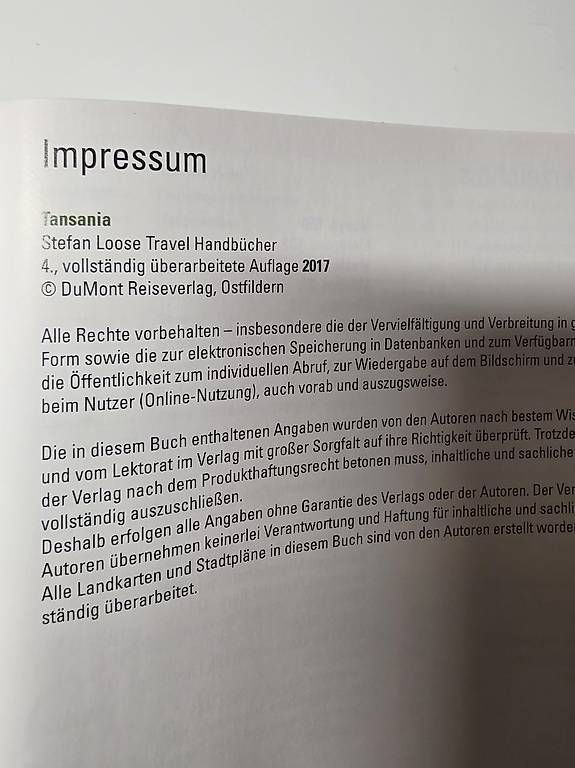 Libri: Reiseführer Tansania – Usato da Olten venduto da Missn 2