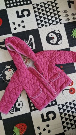 Next Jacke Herzmuster pink Grösse 86 