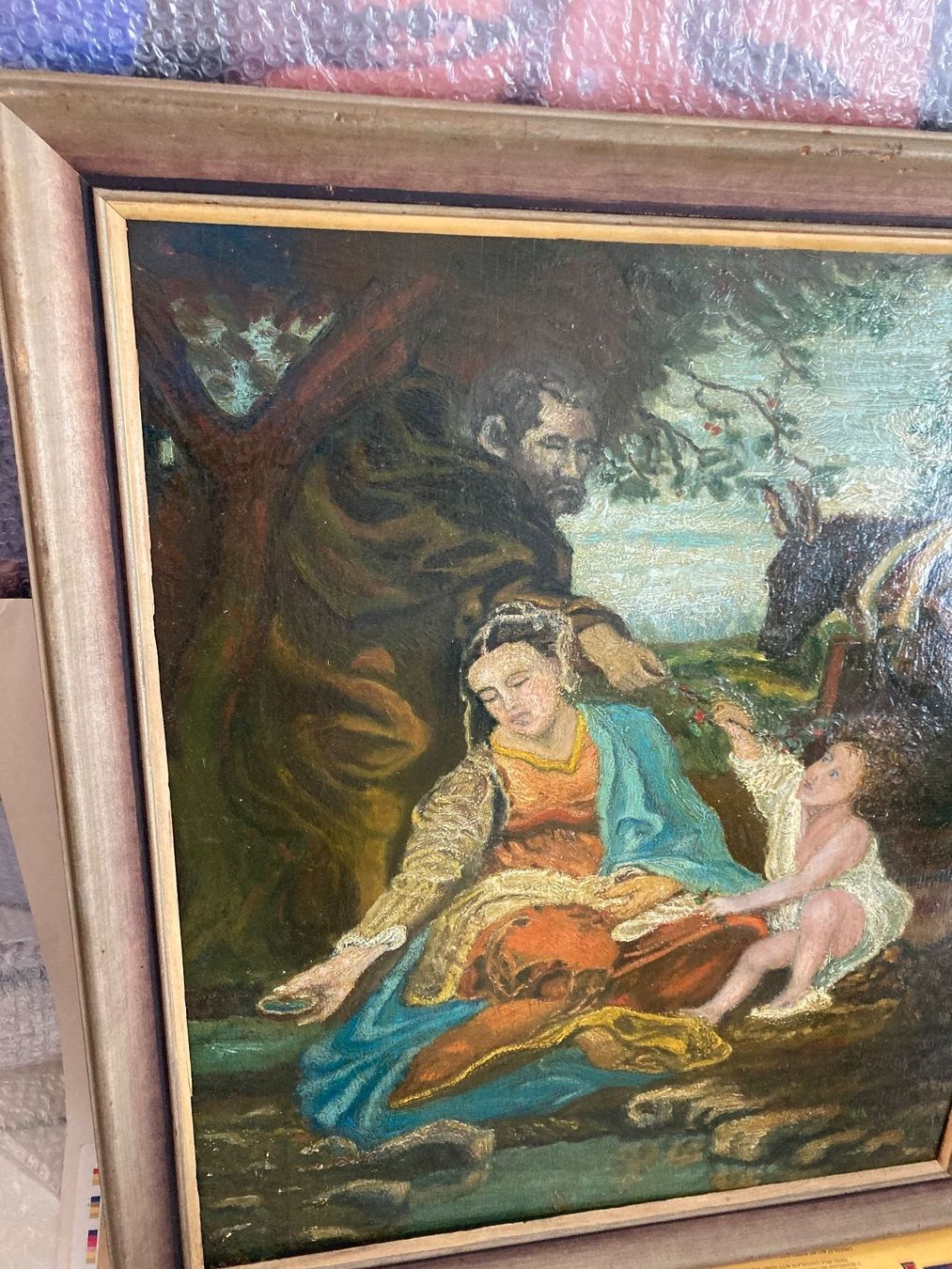 Gemälde: Antike Malerei Bild Oel auf Leinwand – Gebraucht aus Plasselb von lululuca 4