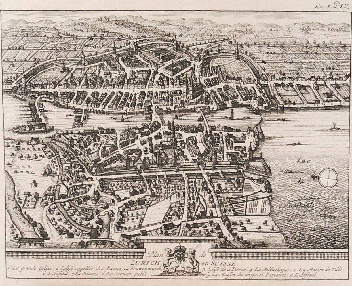 Stiche: Zürich Originalkupferstich 1778 – Gebraucht aus Rafz von Helvet32 1