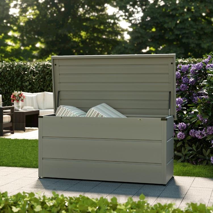 24325 - HÖRMANN Gartenbox JAUNO - 160x80cm Grau (Neu und ...