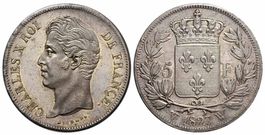 Frankreich, 5 Francs 1827 A Paris