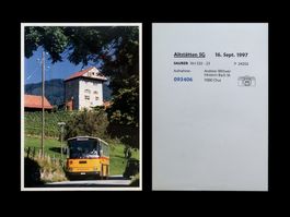 Altstätten SG Postauto Saurer RH525-23 P 24252 Foto-Druck A5