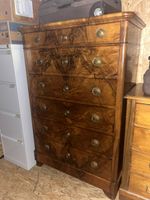 Objet vintage - Commode bois noyer 6 tiroirs parfait état