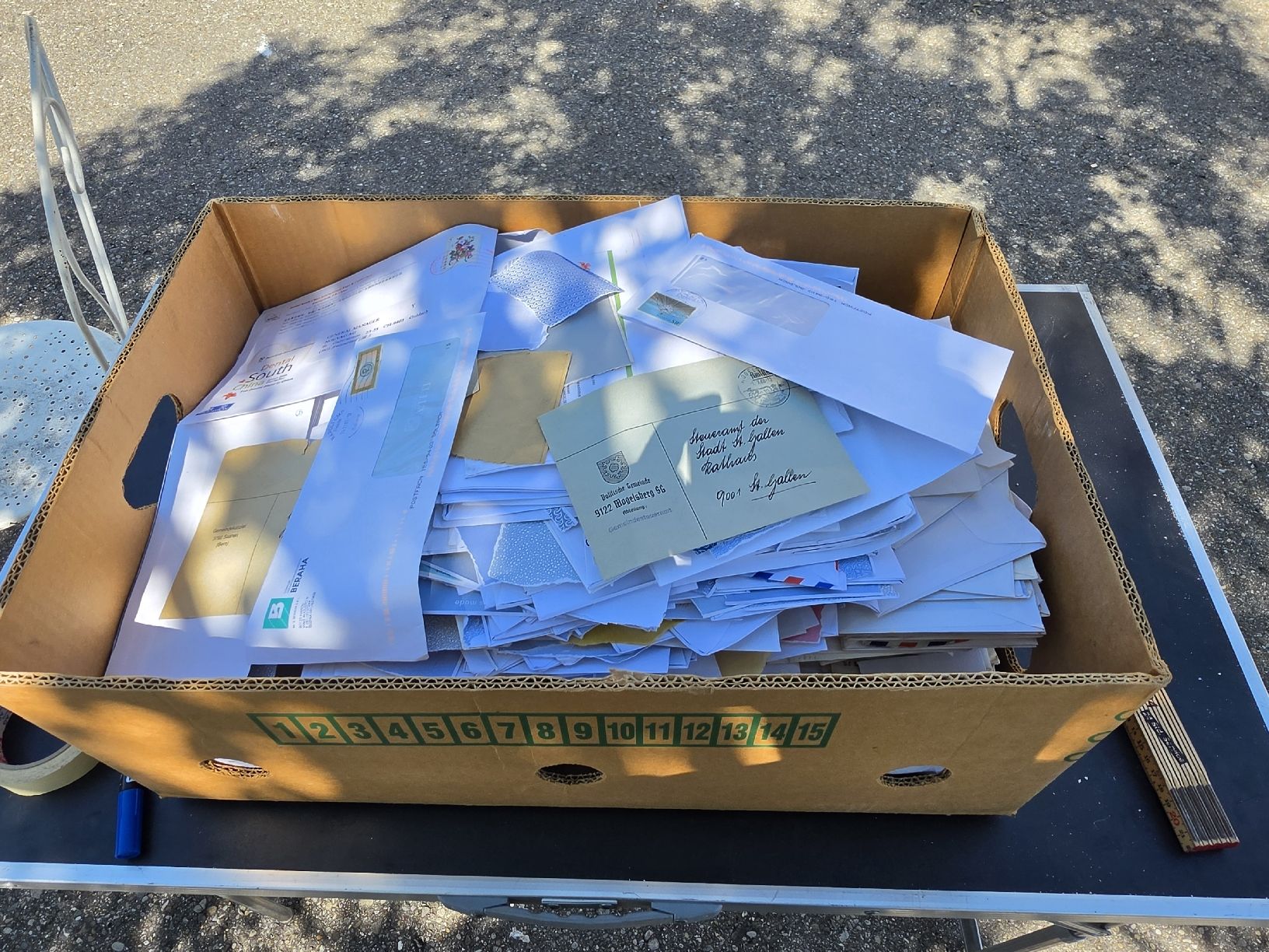 Alle Briefmarken: Briefumschlag Sammlung Postversand unfrankiert briefmarken  – Gebraucht aus Mettlen von elios0888