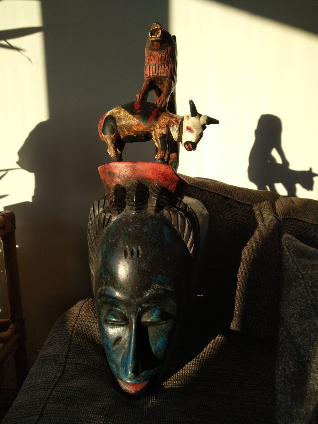 Internationale Kunst: Maske der Gouru / Skulptur – Gebraucht aus La Sage von Blumenstrauss1 4
