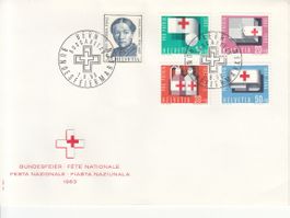SBK B113 - B117 FDC