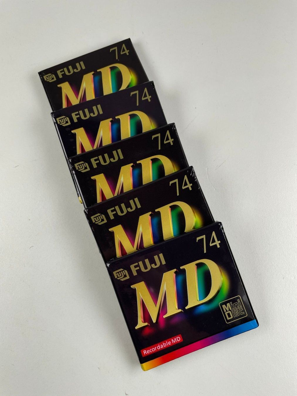 Minidisc: Mini Disc - Fuji 74 - 5er Pack - OVP - Disk – Nuovo e nell'imballaggio originale da Langenthal venduto da Schmittchen
