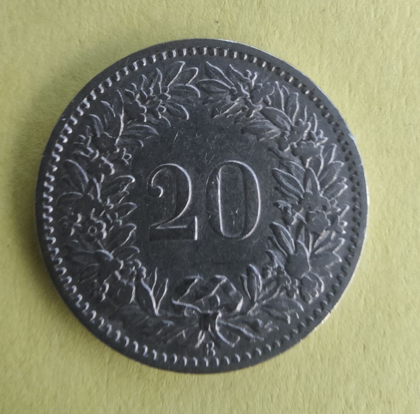Alle Münzen: 20 Rappen 1897 – Gebraucht aus chur von Hmars 1