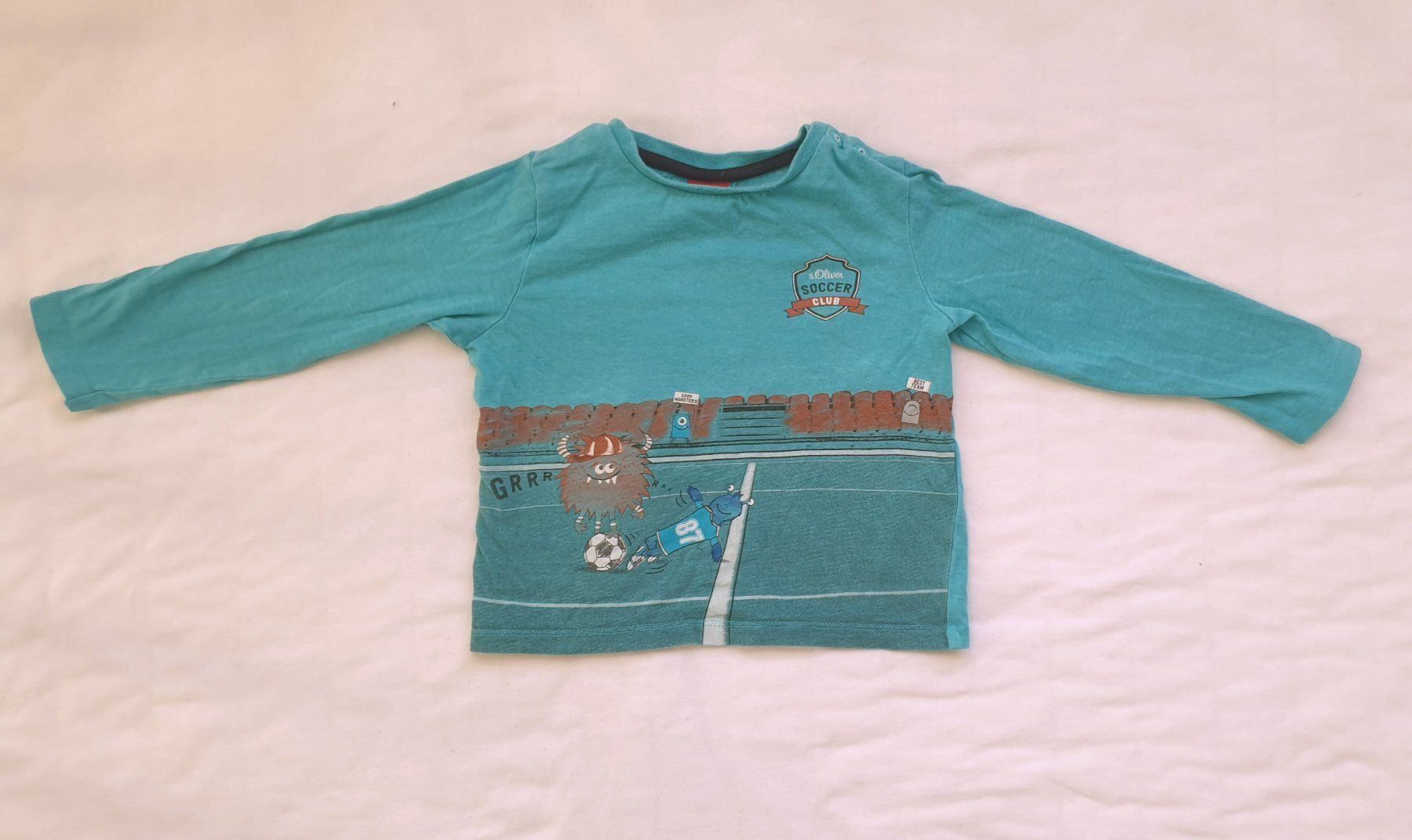 S.Oliver Hemden, T-Shirts & Polos: S. Oliver Langarmshirt Gr 80-86 - Soccer – Gebraucht aus Affoltern am Albis von nyi_ph9f 1