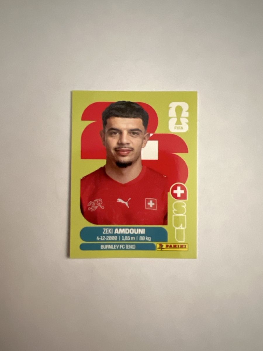 Panini Carte collezionabili: Zeki Amdouni Panini WM 2026 – Nuovo (secondo la descrizione) da Grüt (Gossau ZH) venduto da BOOOTSY