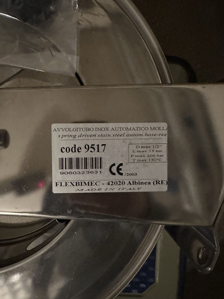 Alle Werkzeuge: Hose Reel Avvolgitubo automatico Flexbimec inox, nuovo! – Neu und originalverpackt aus Thalwil von Roby2591 4
