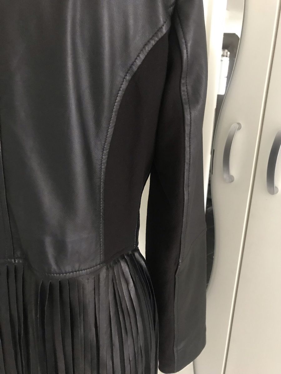 Giacche: kurze Lederjacke mit Fransen aus Lammnappa – Nuovo (secondo la descrizione) da Bremgarten AG venduto da Belana0 3