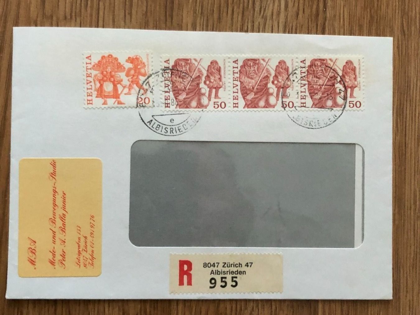 Tutti i francobolli: Echt gelaufener Brief 1986, Charge – Usato da Landquart venduto da interesse63