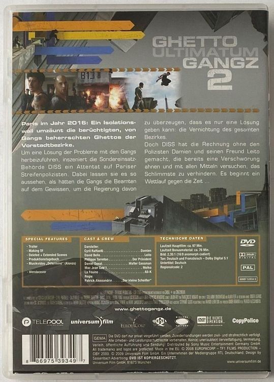 Tutti i DVDs: Ghetto Ultimatum Gangz 2 – Usato da Flums venduto da Asquillo 1