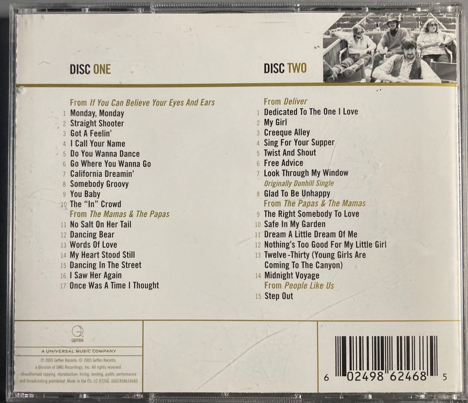 CDs: THE MAMAS & THE PAPAS - GOLD – D'occasion à Poliez-Pittet par Newtown-Records 1