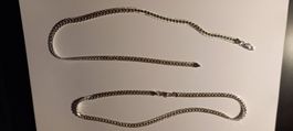Herren Silberkette, 40 cm, 925 Sterlingsilber, Neu.