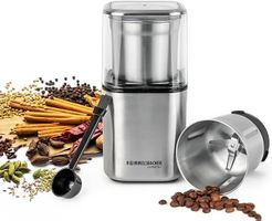 Kaffeemühle Gewürzmühle Elektromühle 200W mit 2 Behältern