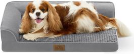 Orthopädisches Hundebett M – Hundesofa Grau U-Form