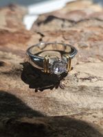 Ring Weissgold vergoldet 