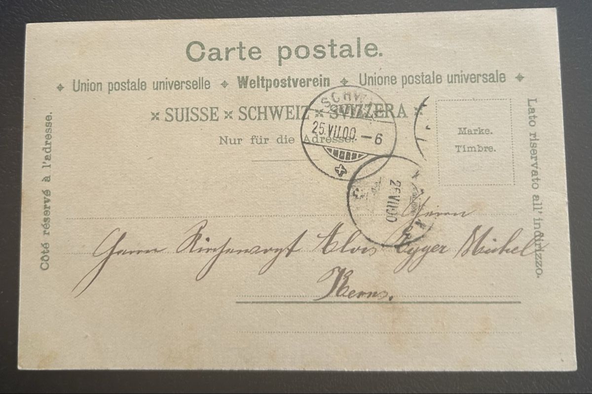 Cartoline postali: Gruss aus Schwyz Litho  – Usato da Horw venduto da Tellbub 1