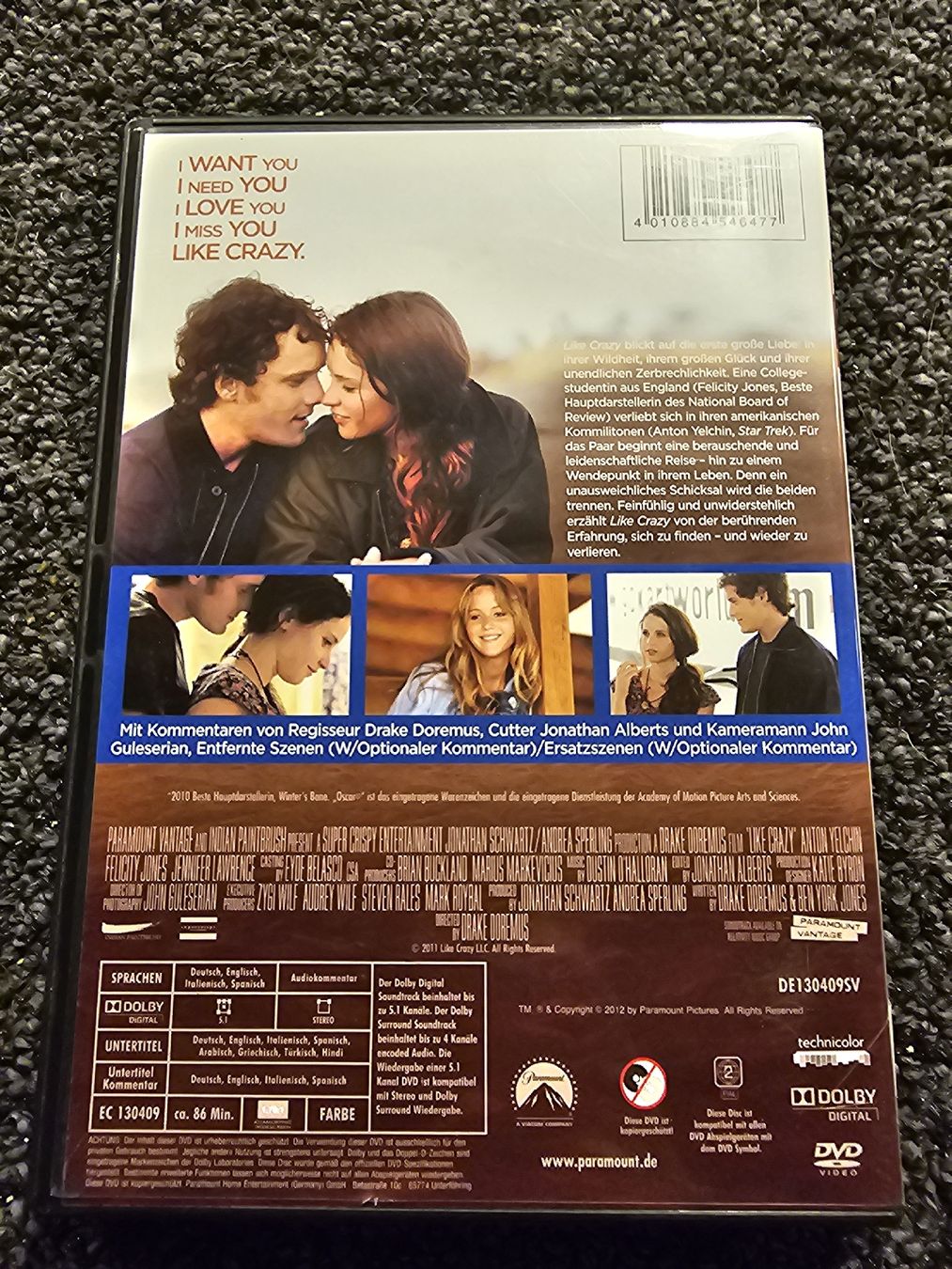Alle DVDs: DVD Like Crazy (22595) – Gebraucht aus Ruswil von jan_bxl5 1