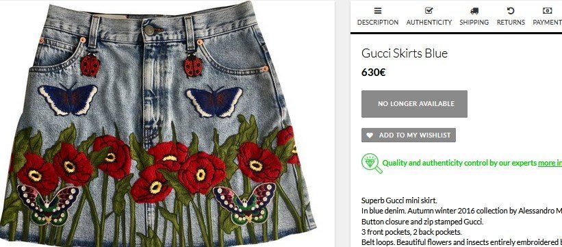 Gucci Röcke: Gucci Rock / jupe S – Gebraucht aus Collonges von Auganien 1