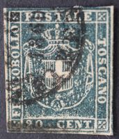 Toskana MNr. 20b 20 Centesimi gestempelt