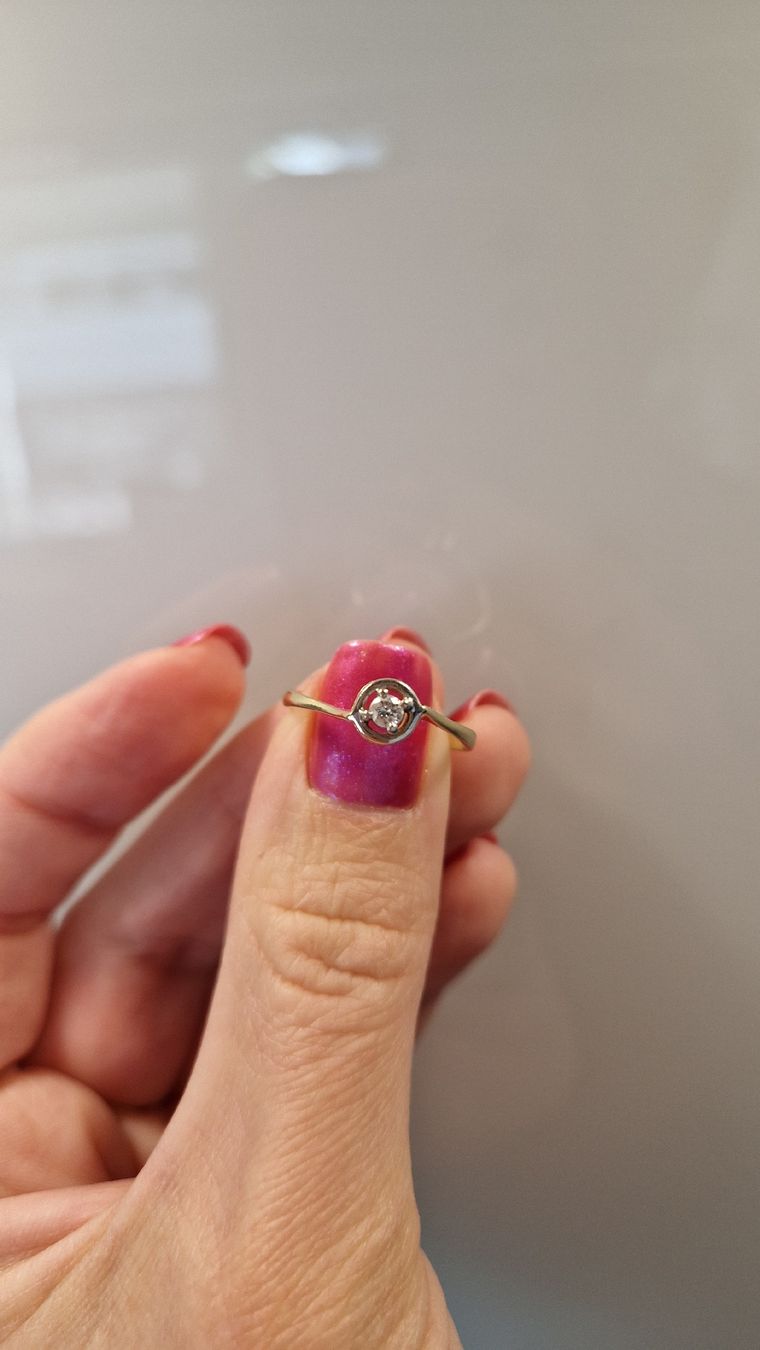Bagues: Golden Ring mit Diamant – D'occasion à Zug par opo_cy5d 7