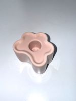 Candle Holder Pink Flower / Kerzenständer Blume