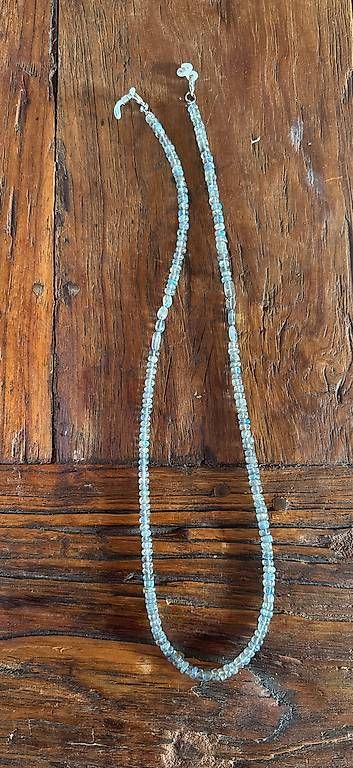 Catenine: Grosse Kette Labradorit für Brille oder Halskette L 65cm – Usato da Basel venduto da Joshy03