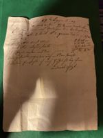 Historischer Brief von 1805 an Johann Jakob Frey Rechnung