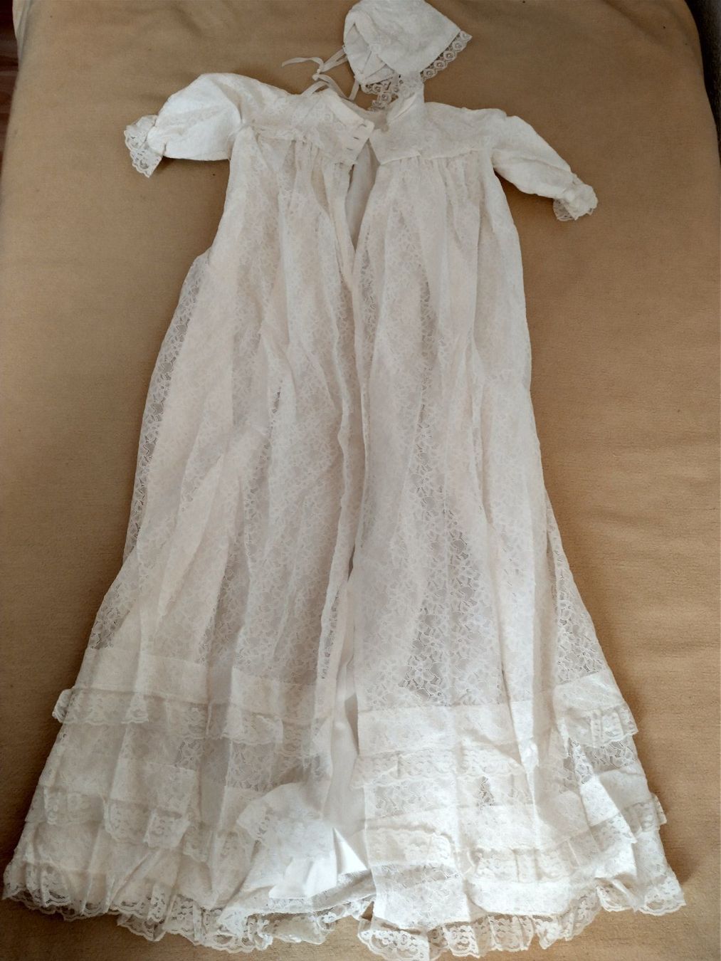 Vestiti & Gonne: Wunderschönes, antikes Taufkleid mit Häubchen, Spitze – Usato da Löhningen venduto da Chimae67 8