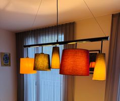 KARE Design Pendelleuchte mit 5 Lampenschirmen