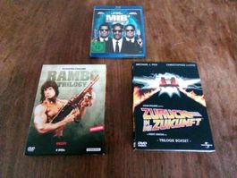 Zurück in die Zukunft Trilogie -Rambo Trilogie -Men in Black