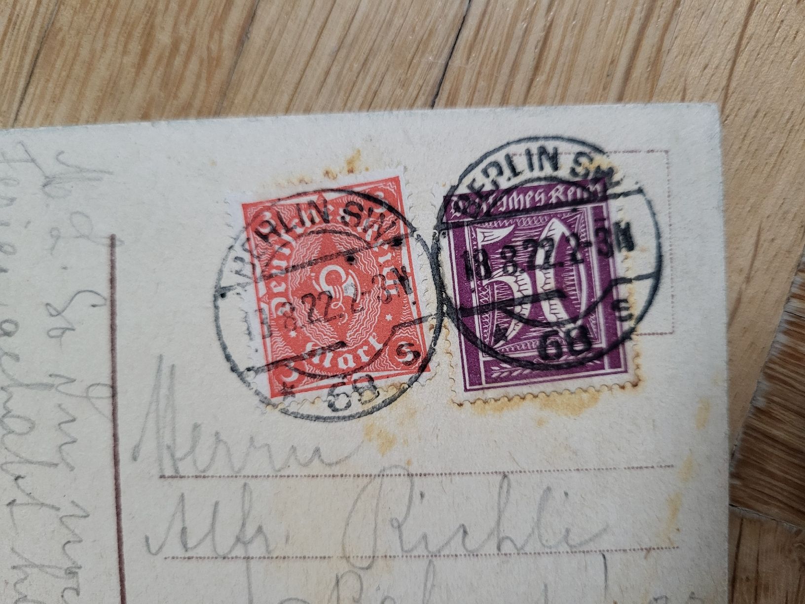 Tutti i francobolli: 1922, Postkarte nach Winterthur von Berlin – Usato da stäfa venduto da brandy66 1
