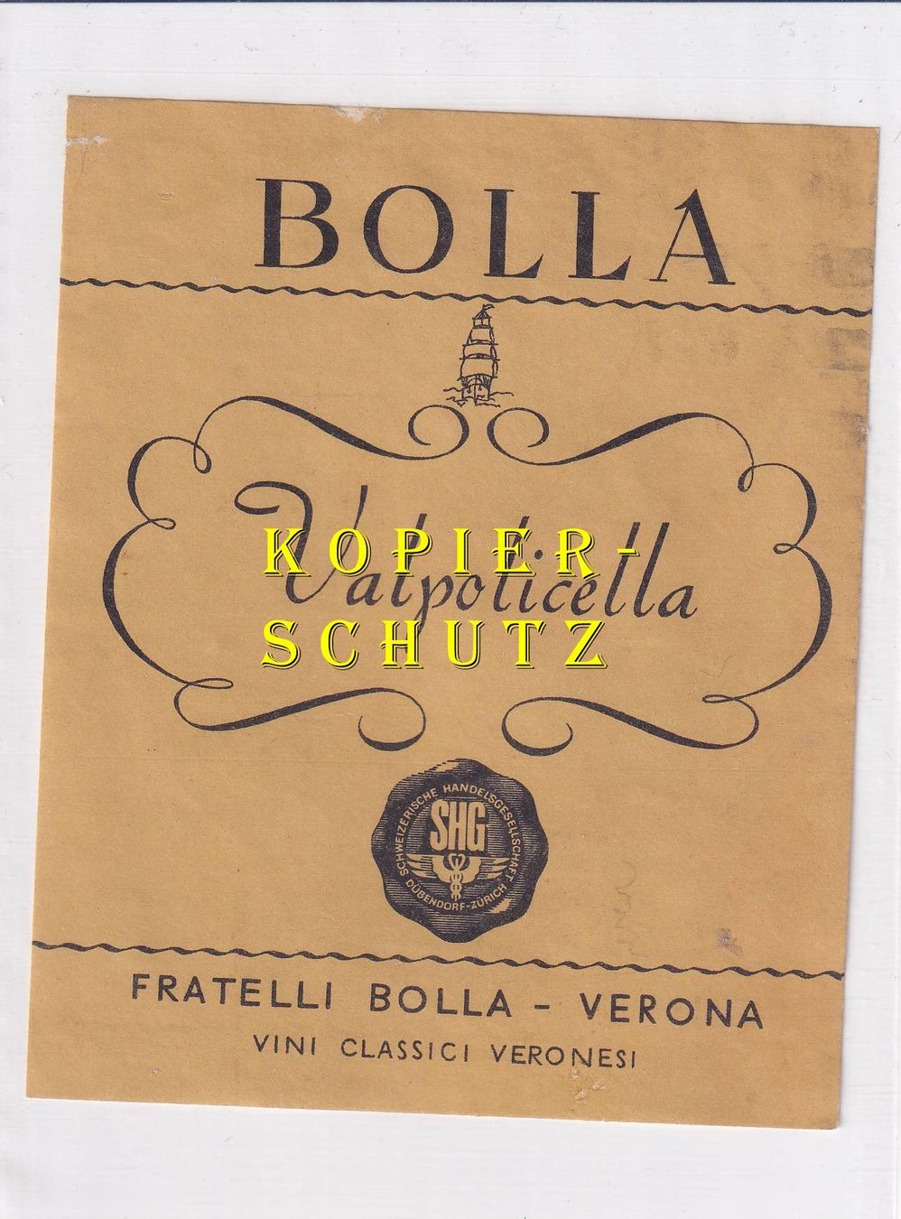Carta: Etikette - Valpolicella /bd – Usato da Hombrechtikon venduto da Rudolf07