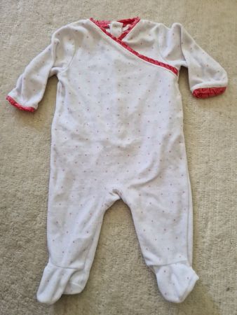Pyjamas  Gr. 67, Strampler, Strampelanzug aus Plüsch
