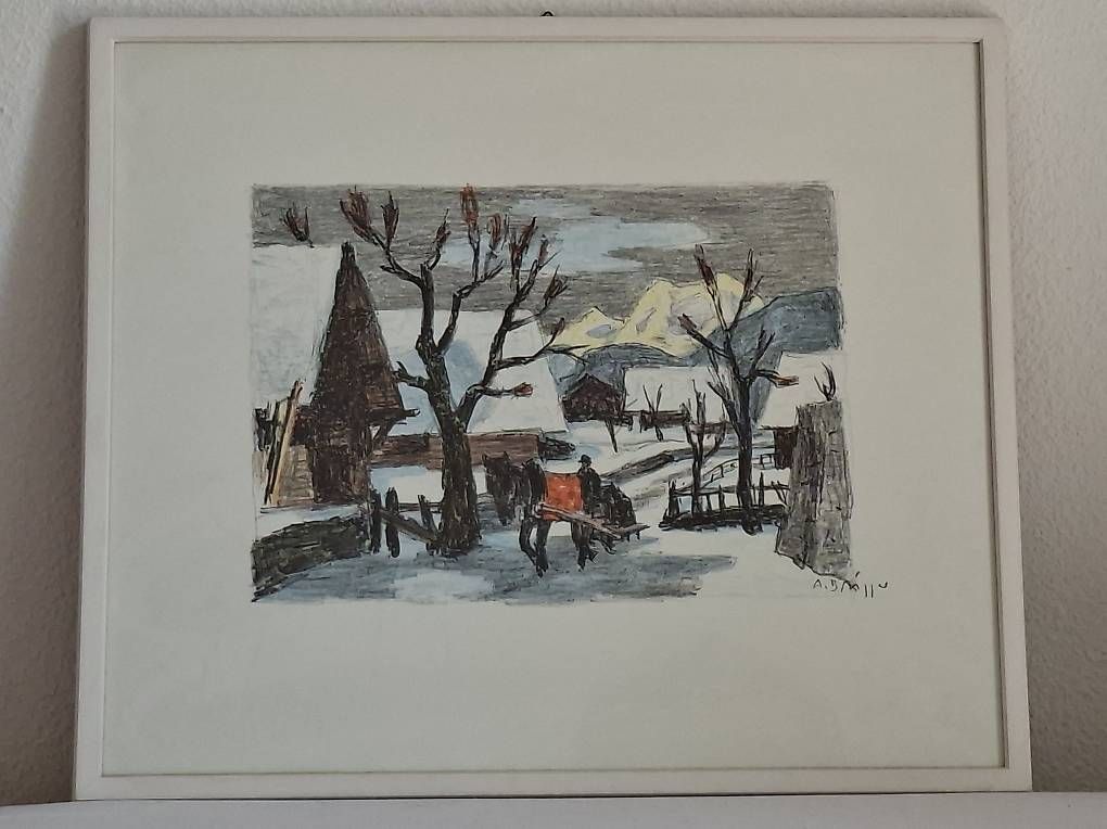 Arts picturaux & lithographies: Farblithographie von Arnold Brügger – D'occasion à Wabern par amo_pp26