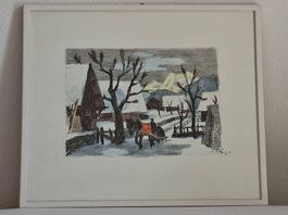 Farblithographie von Arnold Brügger