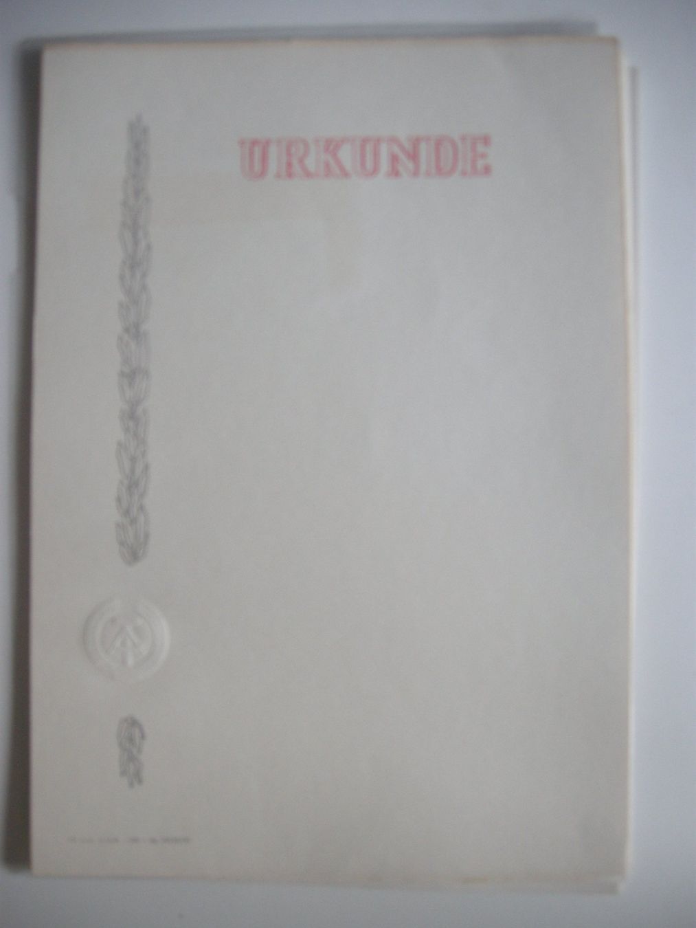 Documenti: DDR Urkunden Blanko – Usato da Bottmingen venduto da dah_cfj9