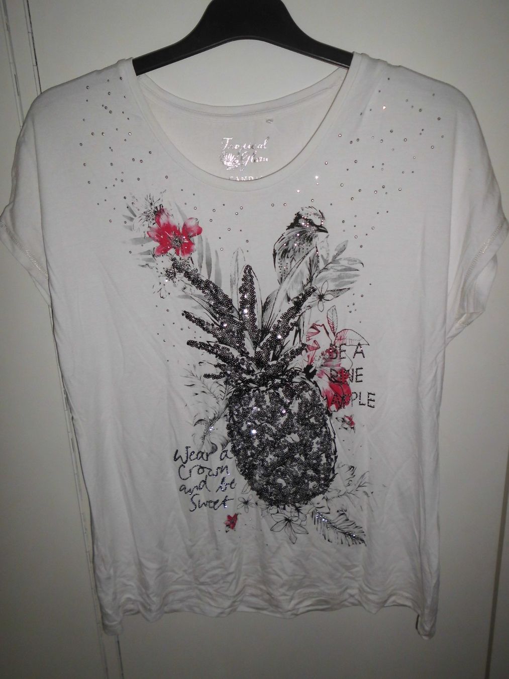 T-shirt: T-shirt blanc T. M – Nuovo (secondo la descrizione) da Marin-Epagnier venduto da Madja