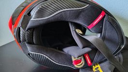Casque intégral Scorpion Exo carbone rouge S avec fourre