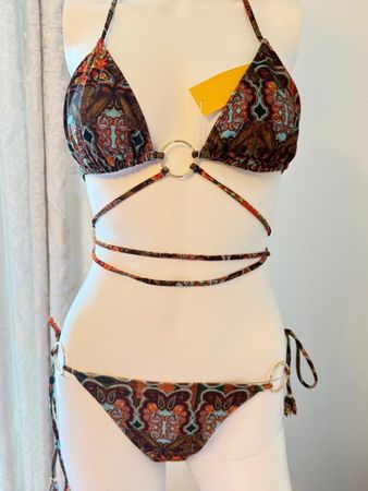 Bananhot Bikini mit Muster, Grösse M, Neu und ungetragen!