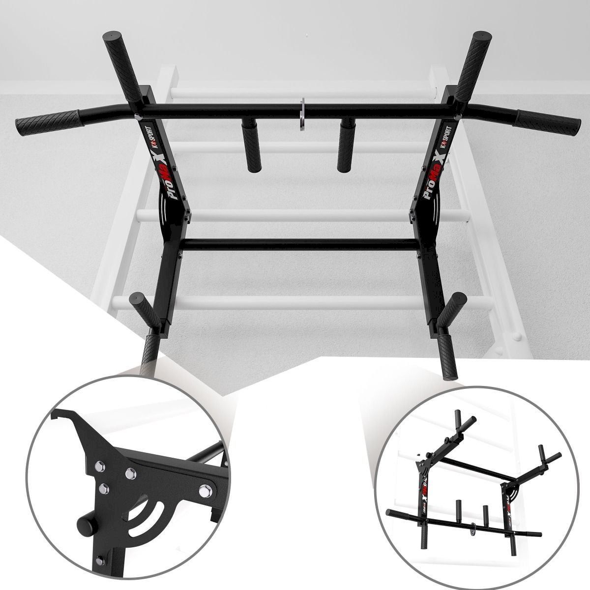 Hometrainer: Klimmzugstange + Dip Station 2in1 – Nuovo e nell'imballaggio originale da Bottighofen venduto da zaap 7