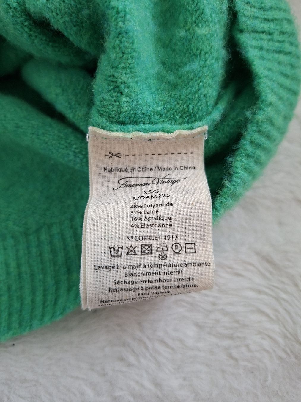 Maglioni & Felpe: Pull en laine vert claire  American Vintage  – Usato da Renens VD venduto da ser_j2fn 2